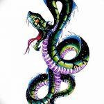 Фото рисунка тату змея 23.11.2018 №156 - snake tattoo photo - tattoo-photo.ru