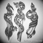 Фото рисунка тату змея 23.11.2018 №168 - snake tattoo photo - tattoo-photo.ru