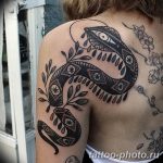 Фото рисунка тату змея 23.11.2018 №177 - snake tattoo photo - tattoo-photo.ru