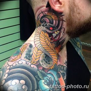 Фото рисунка тату змея 23.11.2018 №196 - snake tattoo photo - tattoo-photo.ru