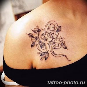 Фото рисунка тату змея 23.11.2018 №236 - snake tattoo photo - tattoo-photo.ru