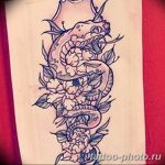 Фото рисунка тату змея 23.11.2018 №273 - snake tattoo photo - tattoo-photo.ru