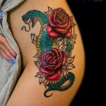 Фото рисунка тату змея 23.11.2018 №280 - snake tattoo photo - tattoo-photo.ru