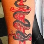 Фото рисунка тату змея 23.11.2018 №328 - snake tattoo photo - tattoo-photo.ru