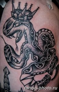 Фото рисунка тату змея 23.11.2018 №346 - snake tattoo photo - tattoo-photo.ru