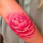 Фото рисунка тату камелия 24.11.2018 №009 - photo tattoo camellia - tattoo-photo.ru
