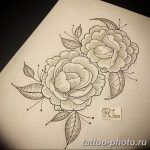 Фото рисунка тату камелия 24.11.2018 №011 - photo tattoo camellia - tattoo-photo.ru