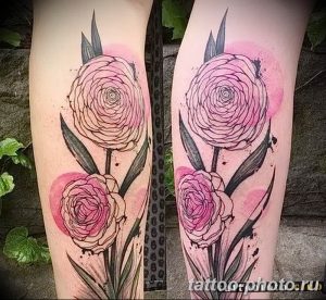 Фото рисунка тату камелия 24.11.2018 №032 - photo tattoo camellia - tattoo-photo.ru