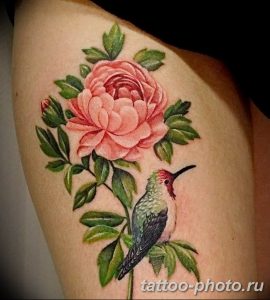 Фото рисунка тату камелия 24.11.2018 №034 - photo tattoo camellia - tattoo-photo.ru
