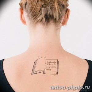 Фото рисунка тату книга 23.11.2018 №003 - photo tattoo book - tattoo-photo.ru