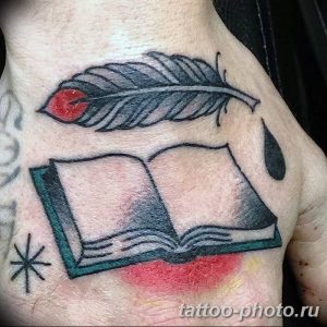Фото рисунка тату книга 23.11.2018 №045 - photo tattoo book - tattoo-photo.ru