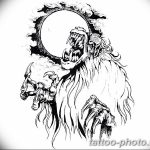 Фото рисунка тату оборотень 24.11.2018 №008 - photo tattoo werewolf - tattoo-photo.ru