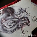 Фото рисунка тату оборотень 24.11.2018 №025 - photo tattoo werewolf - tattoo-photo.ru