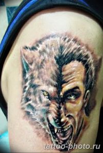 Фото рисунка тату оборотень 24.11.2018 №026 - photo tattoo werewolf - tattoo-photo.ru