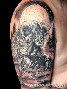 Фото рисунка тату оборотень 24.11.2018 №034 - photo tattoo werewolf - tattoo-photo.ru