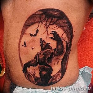 Фото рисунка тату оборотень 24.11.2018 №052 - photo tattoo werewolf - tattoo-photo.ru