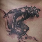 Фото рисунка тату оборотень 24.11.2018 №079 - photo tattoo werewolf - tattoo-photo.ru