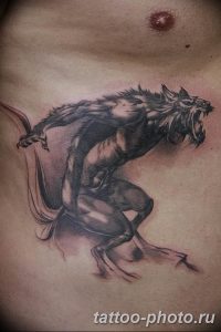 Фото рисунка тату оборотень 24.11.2018 №079 - photo tattoo werewolf - tattoo-photo.ru
