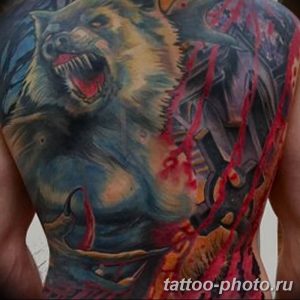 Фото рисунка тату оборотень 24.11.2018 №080 - photo tattoo werewolf - tattoo-photo.ru