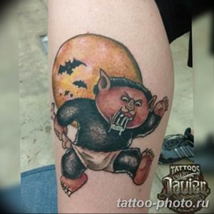 Фото рисунка тату оборотень 24.11.2018 №094 - photo tattoo werewolf - tattoo-photo.ru