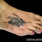 Фото рисунка тату оса 06.11.2018 №026 - photo tattoo wasp - tattoo-photo.ru