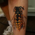 Фото рисунка тату оса 06.11.2018 №033 - photo tattoo wasp - tattoo-photo.ru