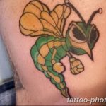 Фото рисунка тату оса 06.11.2018 №036 - photo tattoo wasp - tattoo-photo.ru