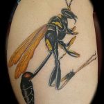 Фото рисунка тату оса 06.11.2018 №038 - photo tattoo wasp - tattoo-photo.ru