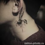 Фото рисунка тату оса 06.11.2018 №039 - photo tattoo wasp - tattoo-photo.ru