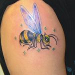 Фото рисунка тату оса 06.11.2018 №064 - photo tattoo wasp - tattoo-photo.ru