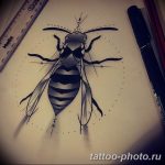 Фото рисунка тату оса 06.11.2018 №067 - photo tattoo wasp - tattoo-photo.ru