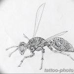 Фото рисунка тату оса 06.11.2018 №075 - photo tattoo wasp - tattoo-photo.ru