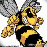 Фото рисунка тату оса 06.11.2018 №092 - photo tattoo wasp - tattoo-photo.ru