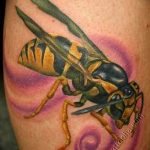 Фото рисунка тату оса 06.11.2018 №098 - photo tattoo wasp - tattoo-photo.ru