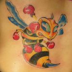 Фото рисунка тату оса 06.11.2018 №099 - photo tattoo wasp - tattoo-photo.ru