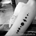 Фото рисунка тату планеты 04.11.2018 №003 - tattoo photos of the planet - tattoo-photo.ru