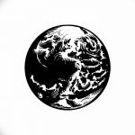 Фото рисунка тату планеты 04.11.2018 №019 - tattoo photos of the planet - tattoo-photo.ru