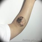 Фото рисунка тату планеты 04.11.2018 №021 - tattoo photos of the planet - tattoo-photo.ru