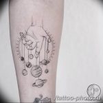 Фото рисунка тату планеты 04.11.2018 №022 - tattoo photos of the planet - tattoo-photo.ru