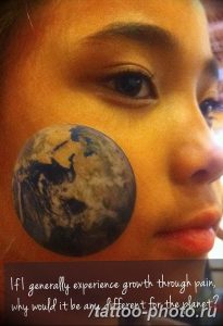 Фото рисунка тату планеты 04.11.2018 №026 - tattoo photos of the planet - tattoo-photo.ru