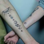 Фото рисунка тату планеты 04.11.2018 №030 - tattoo photos of the planet - tattoo-photo.ru