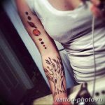 Фото рисунка тату планеты 04.11.2018 №032 - tattoo photos of the planet - tattoo-photo.ru