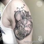 Фото рисунка тату планеты 04.11.2018 №038 - tattoo photos of the planet - tattoo-photo.ru