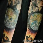 Фото рисунка тату планеты 04.11.2018 №048 - tattoo photos of the planet - tattoo-photo.ru