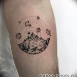 Фото рисунка тату планеты 04.11.2018 №055 - tattoo photos of the planet - tattoo-photo.ru