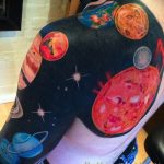 Фото рисунка тату планеты 04.11.2018 №057 - tattoo photos of the planet - tattoo-photo.ru