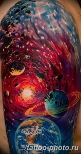 Фото рисунка тату планеты 04.11.2018 №060 - tattoo photos of the planet - tattoo-photo.ru
