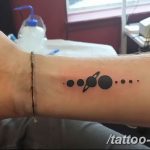 Фото рисунка тату планеты 04.11.2018 №075 - tattoo photos of the planet - tattoo-photo.ru