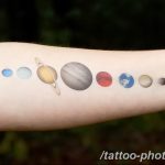 Фото рисунка тату планеты 04.11.2018 №087 - tattoo photos of the planet - tattoo-photo.ru