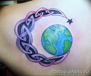 Фото рисунка тату планеты 04.11.2018 №092 - tattoo photos of the planet - tattoo-photo.ru